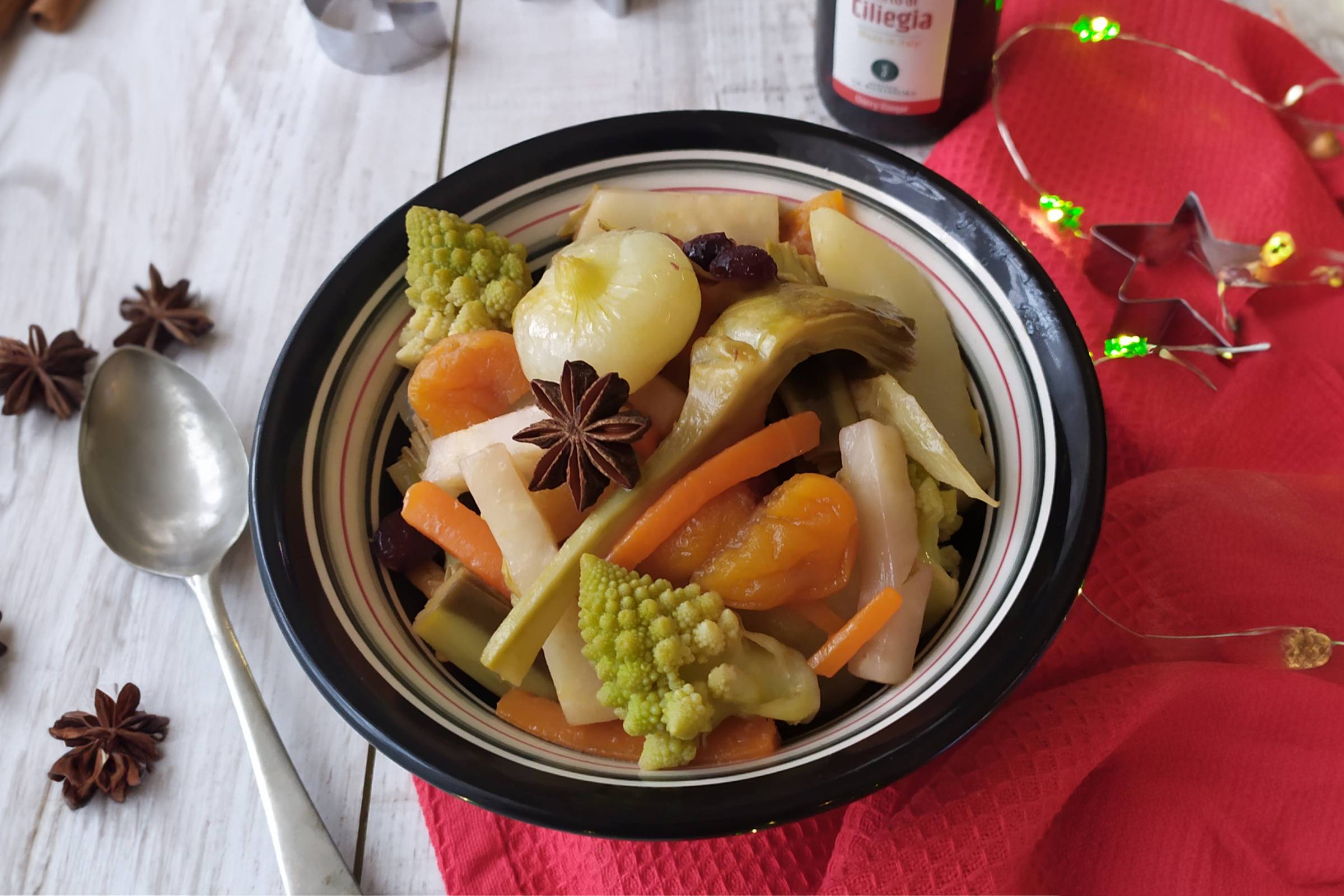 Giardiniera di frutta e verdura in Aceto di Ciliegia