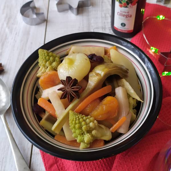 Giardiniera di frutta e verdura in Aceto di Ciliegia